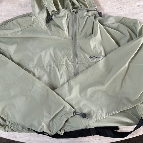 Columbia Women's Parkette Long Wind Jacket Green Size Large NWT - Picture 9 of 9